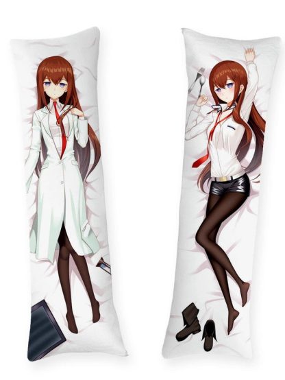 Makise Kurisu Lab Coat Kurisu Makise Body Pillow